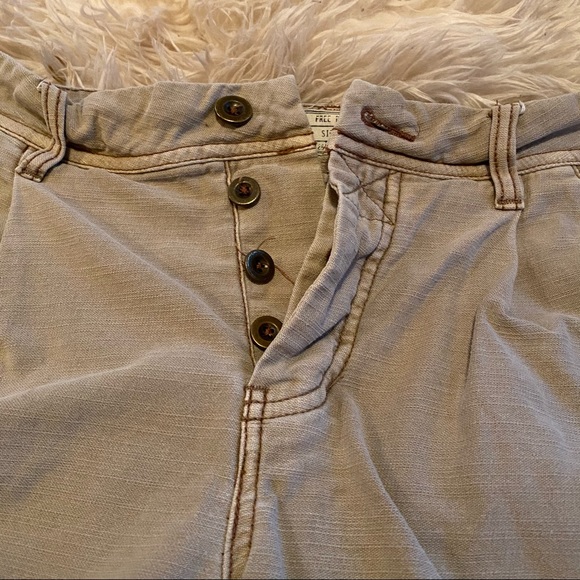 Free People Boyfriend Utility Crop Pants, Sz 27 - Picture 5 of 7